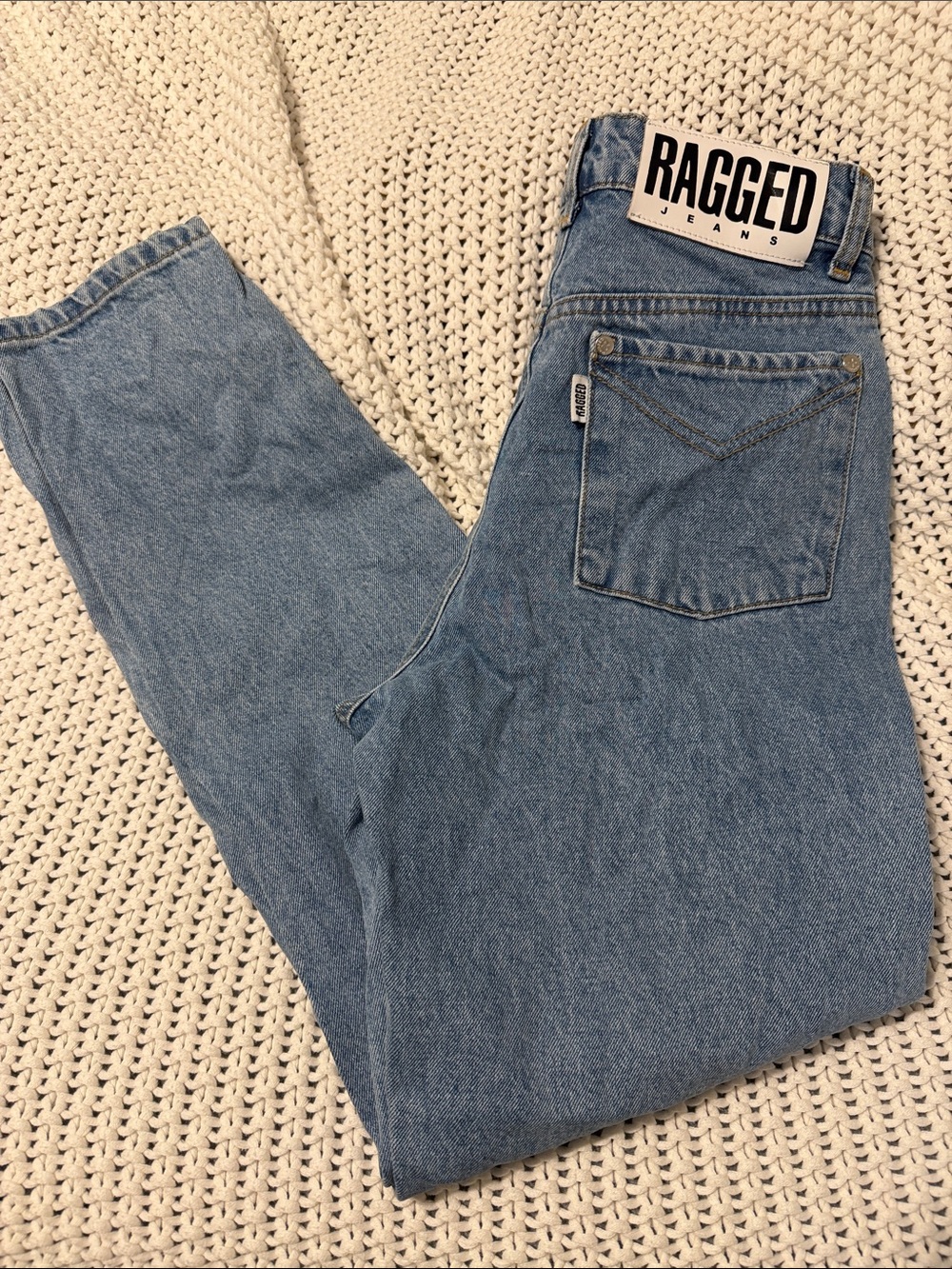 The Ragged Priest Women's Light Blue Straight Leg Jeans